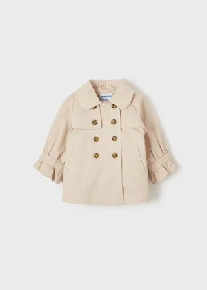 Mayoral Baby girls Almond trench coat