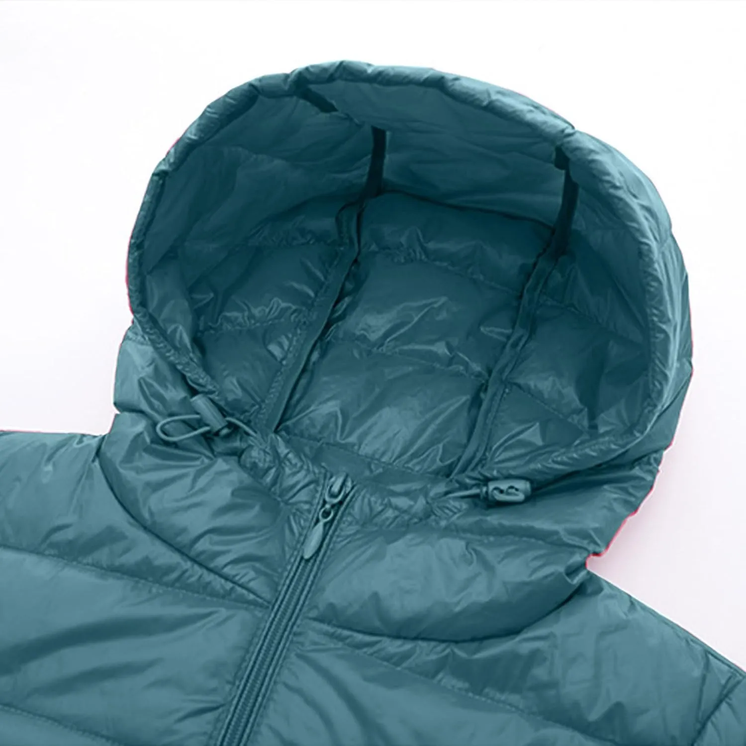 Puffer Jackets Women Lightweight Full Zipper Quilted Jacket Long Sleeve down Jackets Winter Outerwear with Hood
