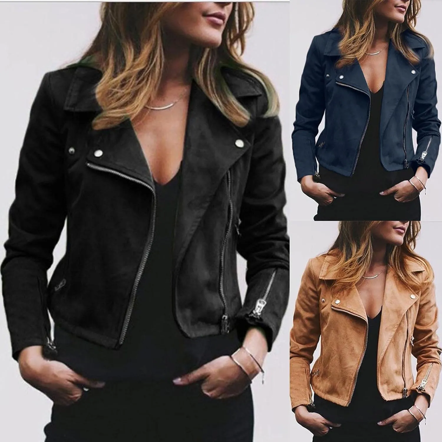 Women Fringe Cropped Coat Distressed Lapel Collar Slim Tassel Jackets Solid Long Sleeve Open Front Cardigan Streetwear