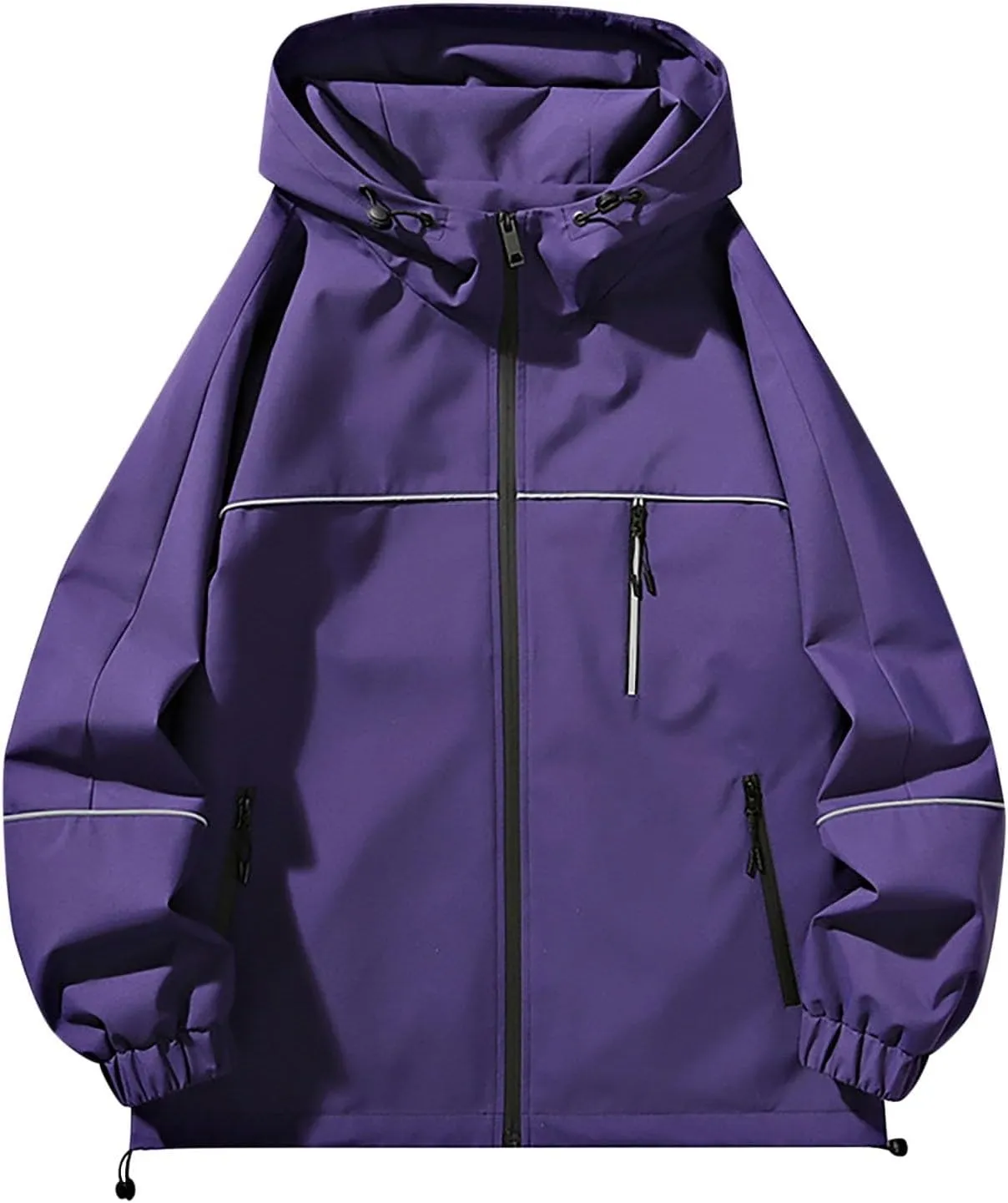 Women's Waterproof Jacket Lightweight Soft Breathable Raincoat Hooded Hiking Jackets Softshell Windbreaker Coats