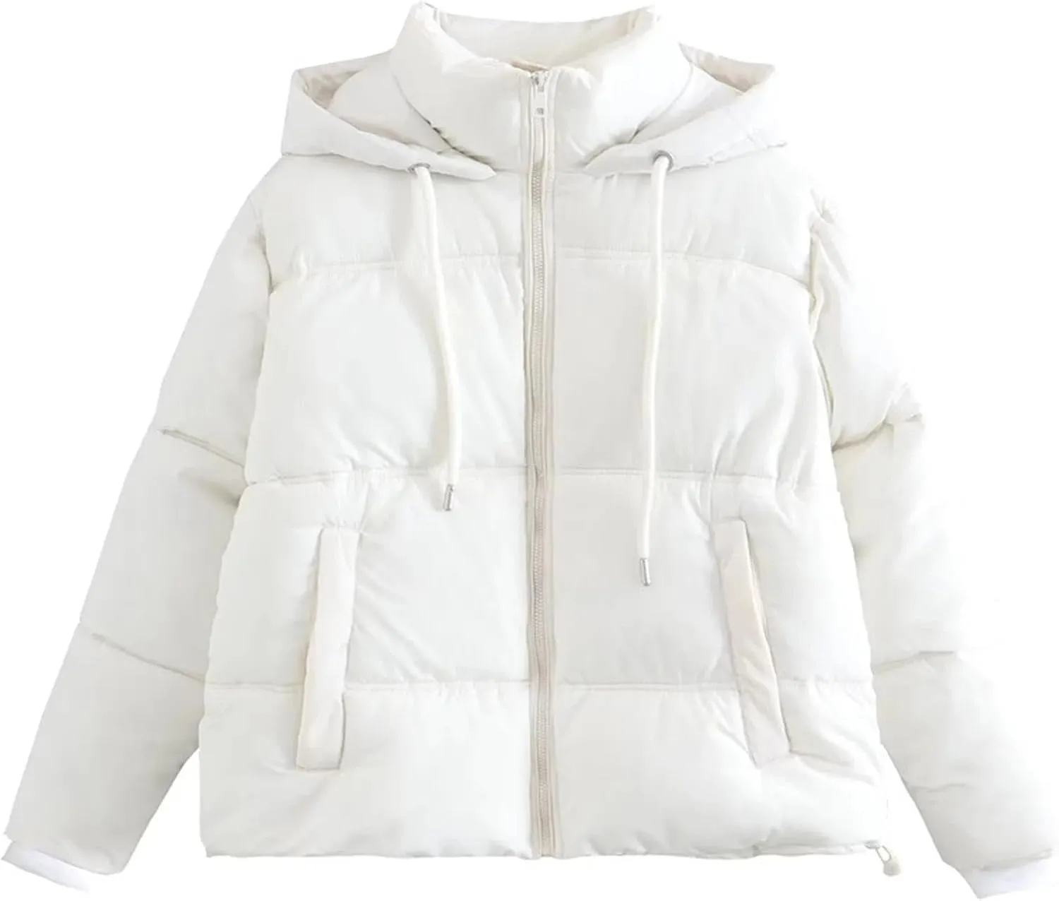 Womens Winter Coats Cropped Quilted Lightweight Jackets Thicken Puffer Jackets Stand Collar Warm Parka Short Down Coats